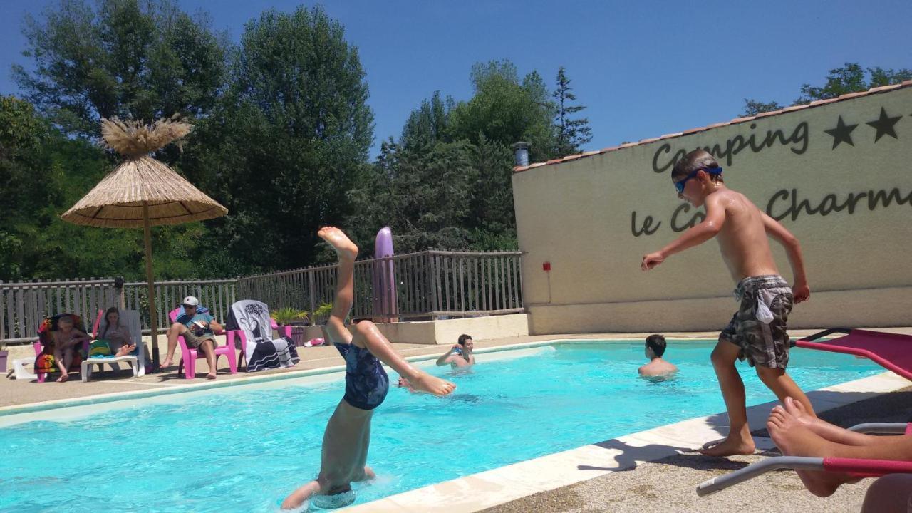 Camping Le Coin Charmant Chauzon Esterno foto